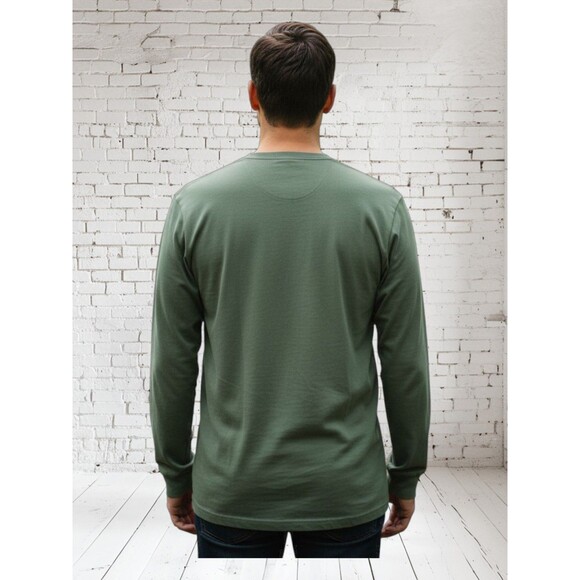 Duluth Trading Co Longtail T Shirt Long Sleeve Large Green Shirt - Picture 4 of 5